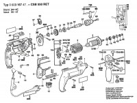 Bosch 0 603 167 476 CSB 550 RET Percussion Drill CSB550RET Spare Parts